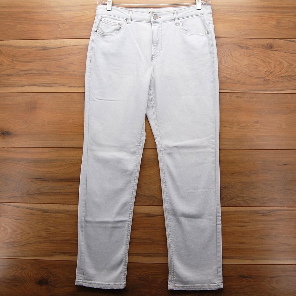 OAT New York Jeans Womens 8/29 Off White Stretch Denim 5-Pocket P0165-CA